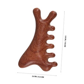 Vaguelly Manual Massager Tool Scalp Brush Scalp Massager Wood Comb for Hair Face Neck Body Massage