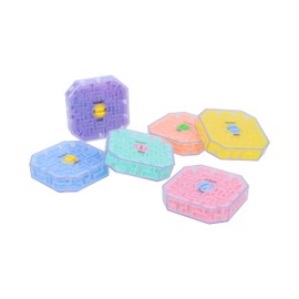 Henbrandt Single Balance Labyrinth 3D Maze Puzzle Game 6.8cm Kids Brain Teasers Fidget Toys Party Bag Favours Loot Bag Fillers Lucky Dip Favours Stocking Fillers for Boys and Girls
