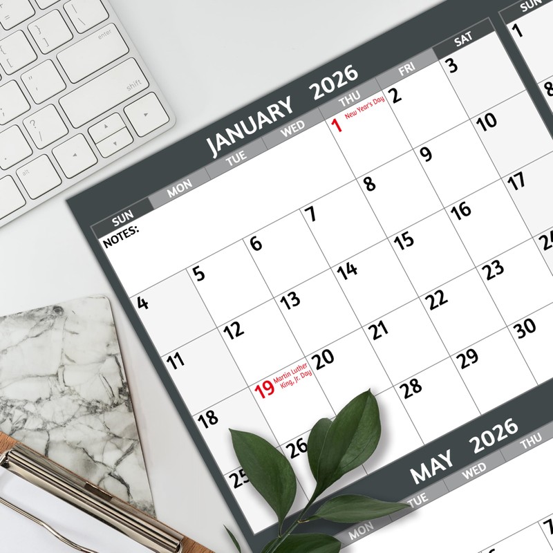 2026 Dry Erase Calendar – Large Yearly Wall calendar 2026,