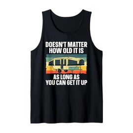 Best Pop Up Camper Art for Men Women Pop Up Trailer Camping Tank Top