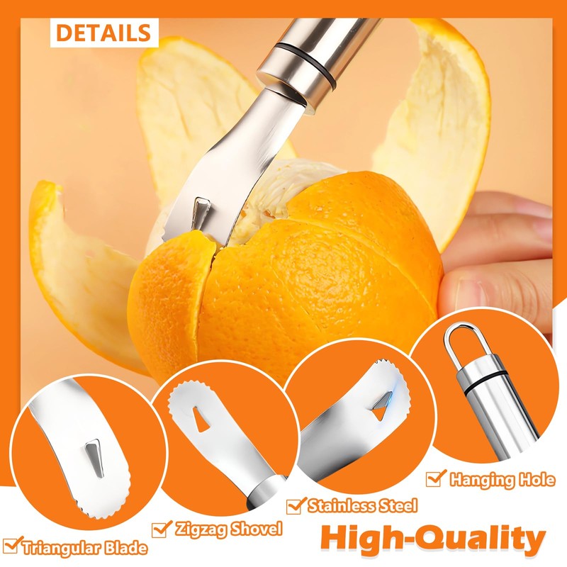 Stainless Steel Orange Peeler | Easy to Peel | Long