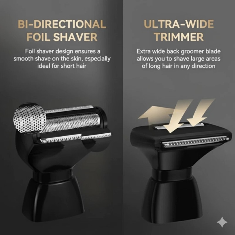 The Perfect Part Long Handle Electric Back Shaver For Men