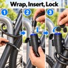 Bicycle Bike Lock Anti-Theft Steel Cable – Portable Security Lock