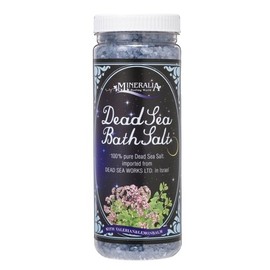 Mineralia Dead Sea Bass Salt Valerian & Lemon Balm, 17.6 oz (500 g)