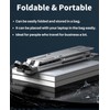 VVGAOGES Laptop Stand, Aluminium Height-Adjustable Ventilated Notebook Stand, Foldable Portable