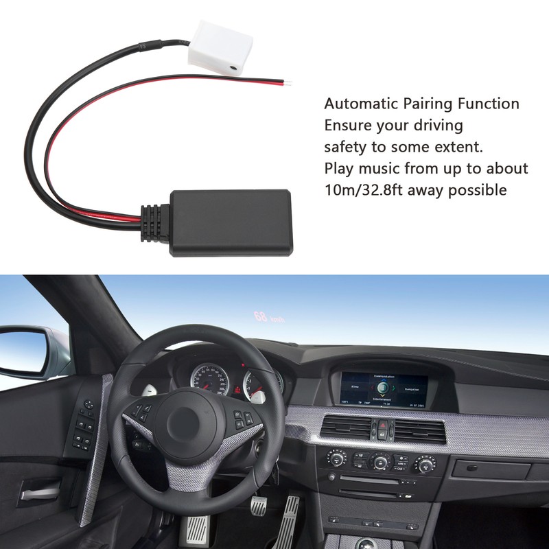 Car Radio Audio Wireless AUX Adapter Cable Bluetooth Replacement for