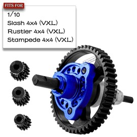 RCarmumb 53T Spur Gear Upgrades Part for Slash 4X4/VXL Stampede 4X4/VXL Rustler 4X4/VXL,53T Slipper Clutch Eliminator with Pinions Gears Set(15T 17T 19T),Hardened Steel RC Upgrades,#6878,Navy Blue