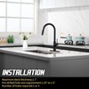 Achelous Black Kitchen Faucet with Pull Down Magnetic Docking Sprayer,Stainless