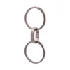 FEGVE Titanium Key Ring Quick Release Side Press Stud Grey
