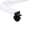 Seville Classics Solid-Top Height Adjustable Mobile Laptop Computer Desk Cart