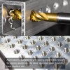 TA-VIGOR Spiral Flute Tap M6, Metric Machine Threading Tap H2