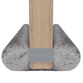 BKSAI Door Draft Stopper for Bottom of Door, Under Door Gap Filler/Seal for Big Gap, No Folding Required, Flexible Installation Door Sweep soundproofing Strip for Home & Apartment, 32-35in, Grey
