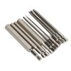 Hex Wrench Drill Bit 1/4in Shank Metric Sizes 1.5mm to