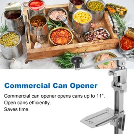 Commercial Can Opener Heavy Duty - Industrial Manual Can Opener is Compatible with the Edlund #1 and Opens Up to 11" Tall Cans