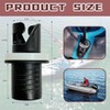 1 x Inflatable Boat Valves Hose Adapter Plug, Black Adapter