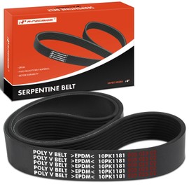A-Premium Engine Serpentine Drive Belt Compatible with International Harvester 9400, 9900, 9100 SBA, 9100i SBA, 9200 SBA, 9200i SBA, 9400i SBA, 9900 SFA, 9900i, 9900i SFA, 9900ix, 9900ix SFA, 14.0L