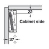 Sprung Swing Up Flap Hinge Set 2 x 180N Zinc