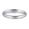 BORUO 925 Sterling Silver Ring High Polish Plain Dome Tarnish