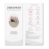 JMEOWIO Pearlescent Semi Cured Gel Strips Wraps Nail Art Sticker