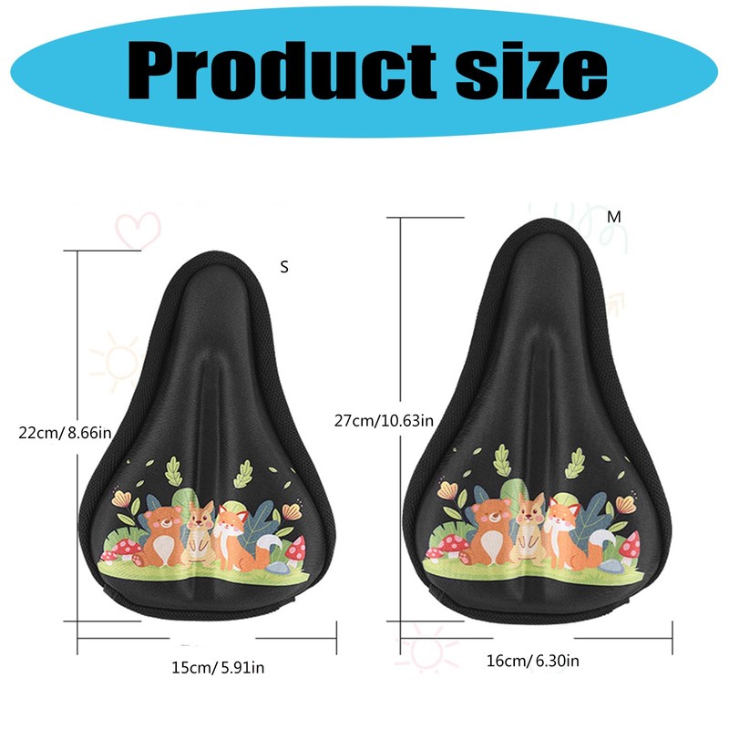 Soft Seats Cushions Covers Thick Comfortable Bike Protector Kids Bicycles