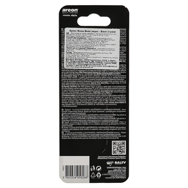 Lufterfrischer areon Fresh Wave Black Crystal