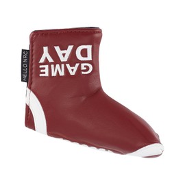 NICENEEDED PU Leather Golf Blade Putter Head Cover, Golf Driver Headcovers Golf Club Putters Protector, Golf Fairway Woods Cover Mallet Putter Cover for Men