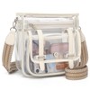 Clear Purse, PVC Clear Crossbody Bags for Women Heavy Duty