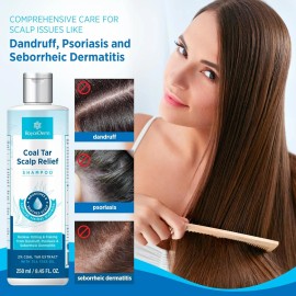 RoyceDerm Coal Tar Dandruff Shampoo: Extra Strength 2% Coal Tar Extract
