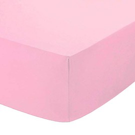 Comfy Nights Plain Dyed PolyCotton Fitted Sheet Or Pillow Pair, Single - Pink