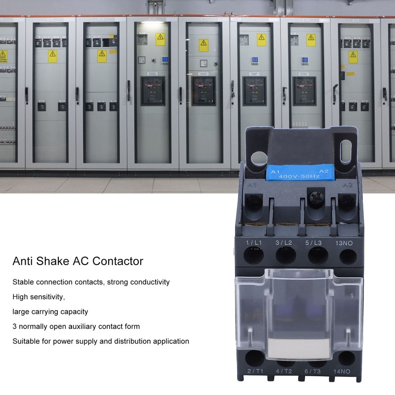 Permanent Magnet Anti Shake Electric Contactor 3 Normally Open AC
