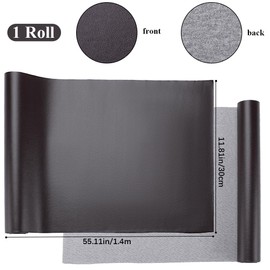 CRASPIRE 55 x 11.8” PU Leather Book Cloth Brown for A4-A8 Books Binding Smooth Faux Leather Surface Coated Non-Woven Base Covering Protector Bookcover Album Scrapbooking DIY Bookcloth Bookbinding