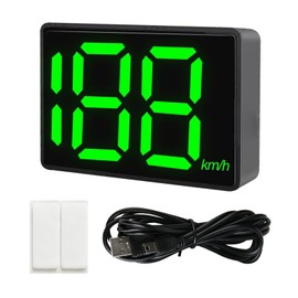 Digital GPS Speedometer Car HUD Heads Up Display with Real-Time Speed Tracking, Large LED Font Display, USB Plug & Play, Digital Speedometer Compatible with Cars, Trucks, Motorcycles, Bicycles, MPH