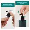 Segbeauty Set of 4 Square Pump Bottles, 3.4oz 100ml Mini