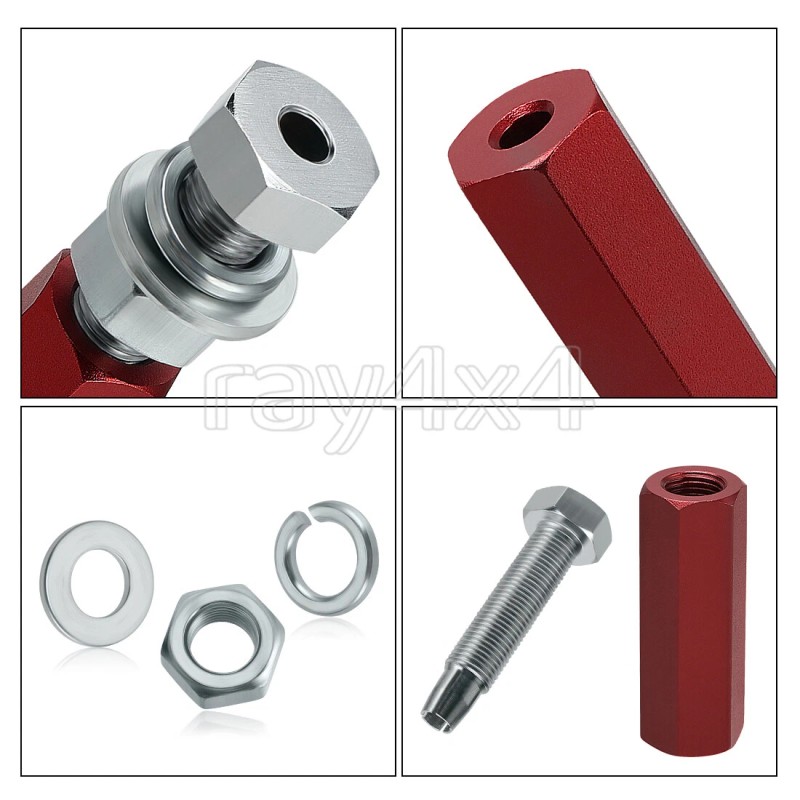 M MATI 1/4" Quick Release Flag Pole Holder Mount Red