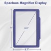Molebe 5X Large Page Magnifying Glass for Reading, Blue
