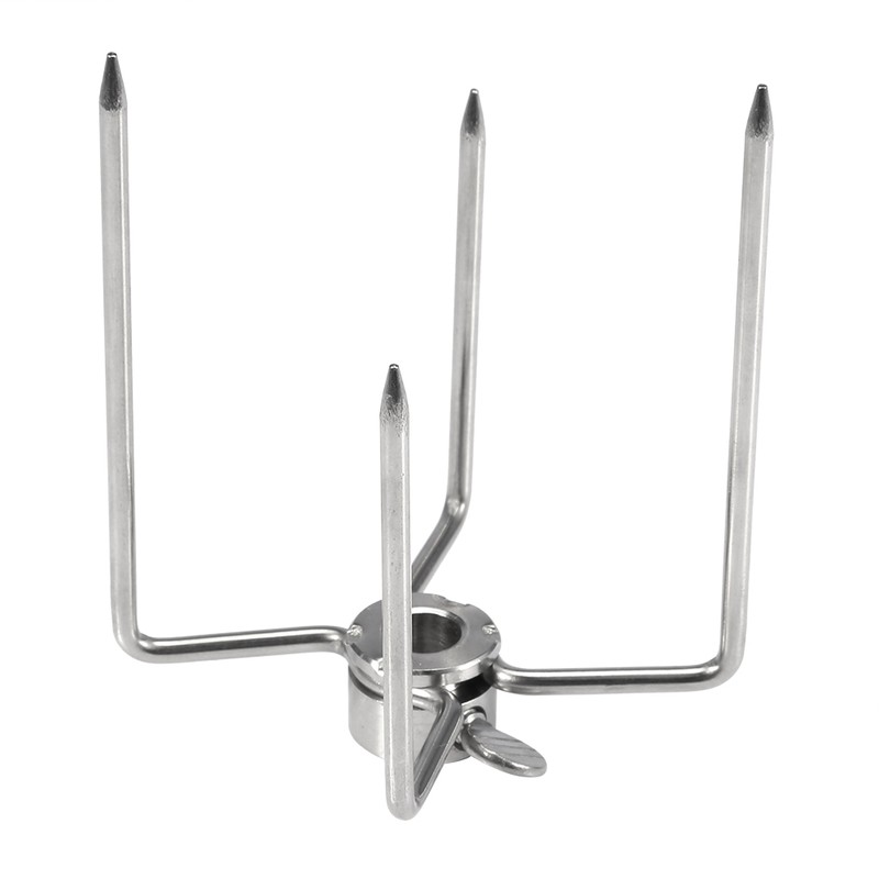 2PCS Multifunctional Stainless Steel BBQ Fork Grill Fork Roast Spit