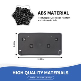 RAZPOY Front License Plate Bracket Holder Mount Frame Compatible with Jeep Grand Cherokee 2017-2023, Black Front Bumper License Plate