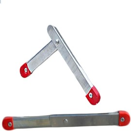 napkery 2 Pcs Aluminum Ladder Accessories Support Rod Ladder Rod Thickened Ladder Hinge Replacement Kit