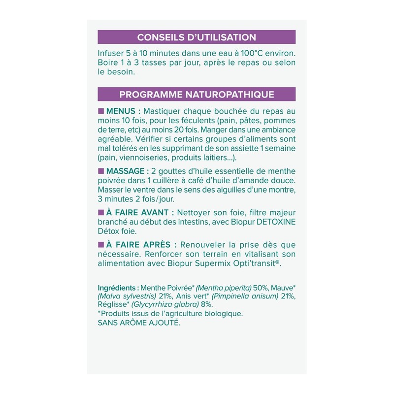 BIOPUR Flat Tummy Infusion