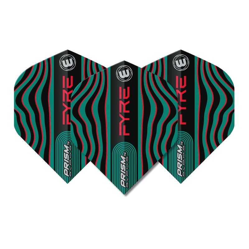 WINMAU Prism Alpha Fyre Design Dart Flights - 10 sets