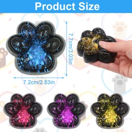 4 Stück Cat Paw Squishy, Squishy Pfote, Katzenpfoten Squishy, Süße Weiche Katzenpfoten Quetschspielzeuge, Squishy Katze Pfote, Cat Paw Squeeze Toy, Stressabbau Fidget Toys für Kinder und Erwachsene