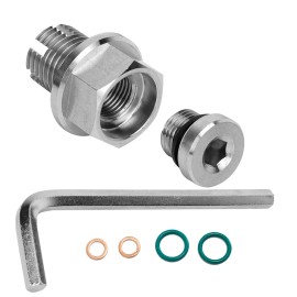 Famfutr M14.1-1.5x15mm Oil Drain Plug Self-tapping Piggyback Repair Kit Stainless Steel