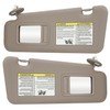 Beige Driver Left + Passenger Right Side Sun Visor Replacement