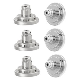 Earring Backs for Droopy Ears, JIACHARMED Big Earring Lifters Supports Backs for Studs Heavy Earrings Large Locking Earring Backings Replacement 6pcs Backstop Secure Comfortble Stopper,White Gold