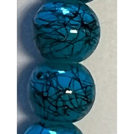 Unbranded 58 8mmTurquoise Color Glass Beads Light Blue 1 Strands 58 Beads Per Strand