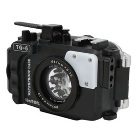 Waterproof Housing Case for Olympus TG-6, 60M Depth Waterproof Camera Protective Shell Underwater Camera Mirrorless Camera Case Diving Case