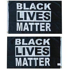 JumpingLight Black Lives Matter BLM Black 100D Poly Nylon Double Sided 3x5 3x5 Flag Banner - Quality Flags