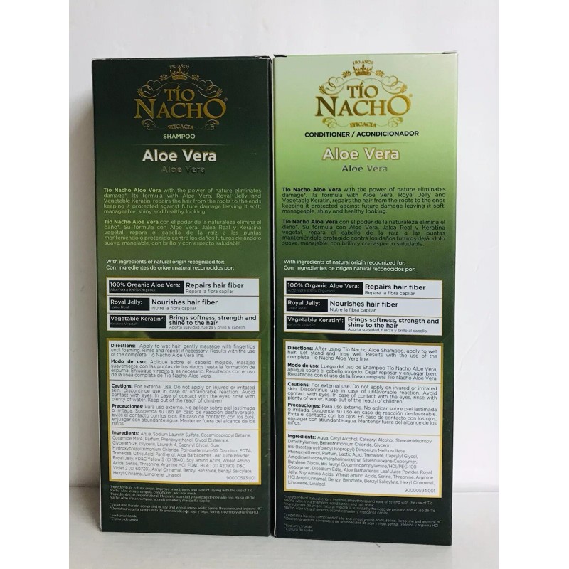 Tío Nacho Tio Nacho ~ Aloe Vera Shampoo & Conditioner