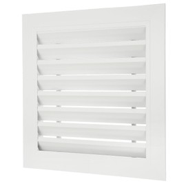 PATIKIL 12" x 12" Aluminum Return Grille, Air Supply Vent Cover Linear Bar Ventilation Grille for Sidewall Wall Ceiling HVAC System, Outer Size: 13.8" x 13.8", White