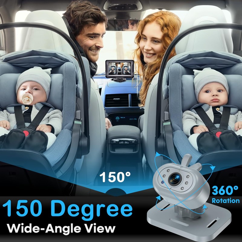 Baby Car Camera Easy Install: Rear-Facing Infant View for Cars